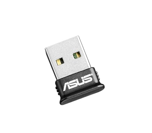 ASUS Bluetooth 4.0 USB Adapter, USB 2.0, Laptop & PC Support, Windows 10/8/7/XP, Printers, Phones, Headsets, Speakers, Keyboards, Controllers, Black